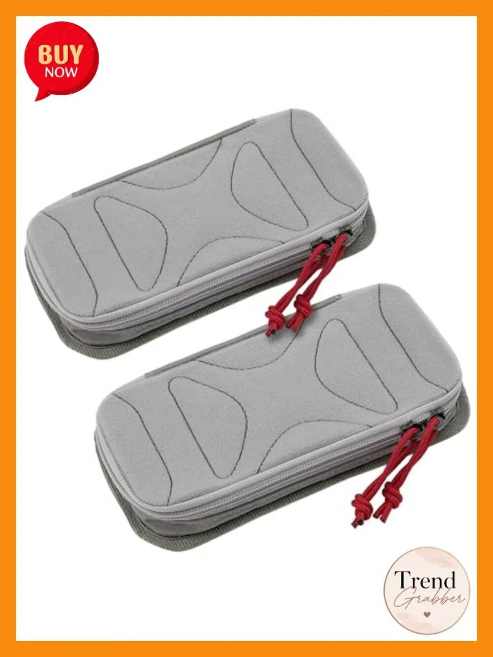 Nylon Zip Pouch Organizer Insert for Backpack, Travel Storage Bag